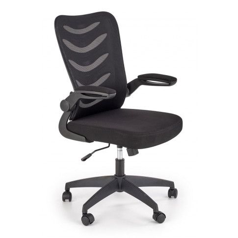 Zdjęcie produktu Obrotowy fotel do komputera Tommy - czarny.