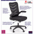 Fotografia Obrotowy fotel do komputera Tommy - czarny z kategorii Fotele obrotowe