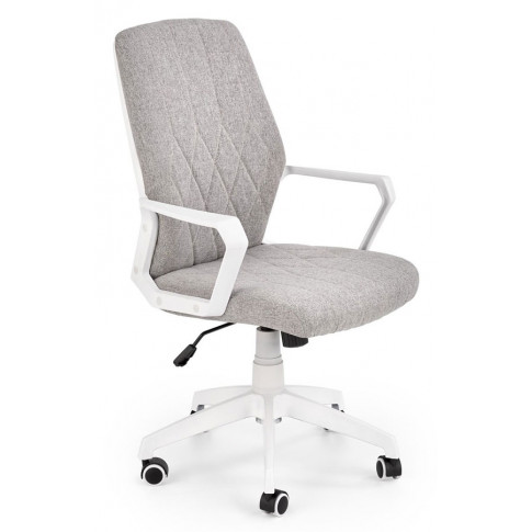 Zdjęcie produktu Minimalistyczny fotel biurowy Conan - popielaty + biały.