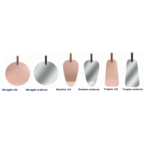 Szczegółowe zdjęcie nr 4 produktu Srebrne lustro Tabita - okrągłe