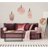 Zdjęcie różowe lustro Moku trapez do sypialni - sklep Edinos.pl
