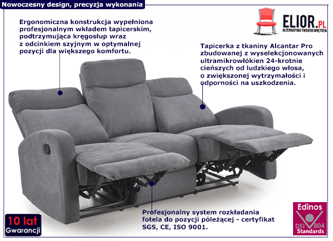 Trzyosobowa sofa Bover 4X
