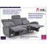 Fotografia Trzyosobowa sofa rozkładana Bover 4X - popielata z kategorii Kanapy i sofy