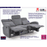 Fotografia Trzyosobowa sofa rozkładana Kafi 4X - popielata z kategorii Salon