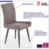 Fotografia Tapicerowane krzesło Maroco - ciemny popiel z kategorii Krzesła do pokoju