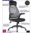 Fotografia Ergonomiczny fotel obrotowy Ambros - popiel + czarny z kategorii Fotele obrotowe szare