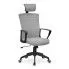 Zdjęcie produktu Ergonomiczny fotel obrotowy Edna - popielaty.