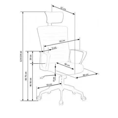 Zdjęcie fotel obrotowy do gabinetu Edna popielaty | Edinos.pl