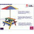 Fotografia Kolorowy stół piknikowy dla dzieci - Loris z kategorii Stoły i krzesła