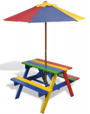 Kolorowy stół piknikowy dla dzieci - Loris w sklepie Edinos.pl