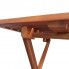 Szczegółowe zdjęcie nr 4 produktu Brązowy drewniany stolik ogrodowy - Caden
