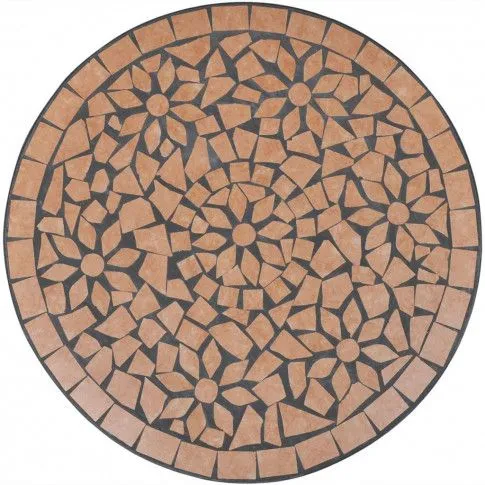 Szczegółowe zdjęcie nr 6 produktu Stolik ogrodowy ceramiczny Valen – terakota 