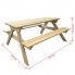 Wymiary drewnianego stołu ogrodowego z ławkami Eylan