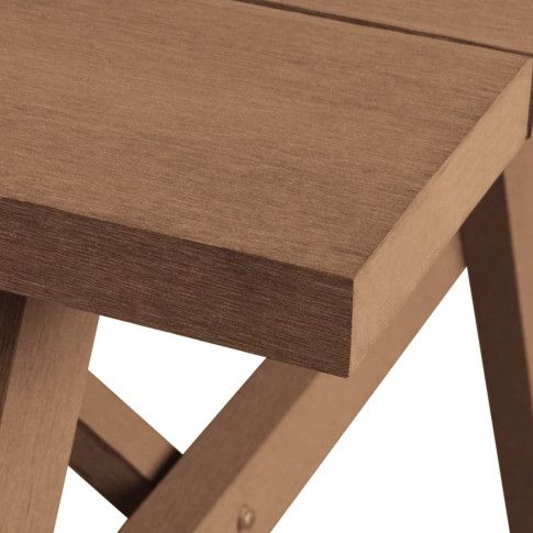 Szczegółowe zdjęcie nr 4 produktu Stół ogrodowy z ławkami Hint - brązowy