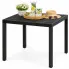 Zdjęcie produktu Czarny kwadratowy stół ogrodowy - Naxis.