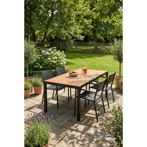 Fotografia Stół ogrodowy brązowy, na podwórko, na taras-  Naxis 3X z kategorii Stoły ogrodowe