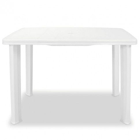 Fotografia Praktyczny stół ogrodowy Imelda - biały z kategorii Stoły, krzesła, ławki