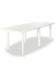 Praktyczny stół ogrodowy Imelda 3X - biały w sklepie Edinos.pl