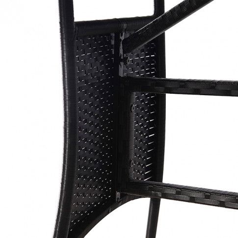 Fotografia Stół ogrodowy ze szklanym blatem Tekko 2Q - czarny z kategorii Stoły, krzesła, ławki