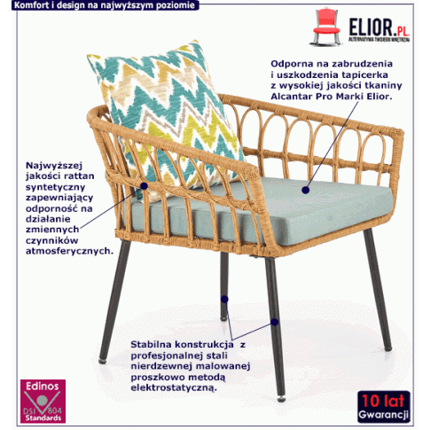 Fotografia Fotel ogrodowy Tarkin 2X z kategorii Krzesła ogrodowe