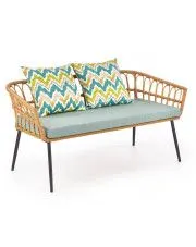 Rattanowa sofa ogrodowa Selena 3X-wielobarwna w sklepie Edinos.pl