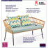 Fotografia Rattanowa sofa ogrodowa Selena 3X-wielobarwna z kategorii Fotele i leżaki