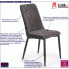 Fotografia Nowoczesne krzesło tapicerowane Reno - popiel z kategorii Krzesła metalowe