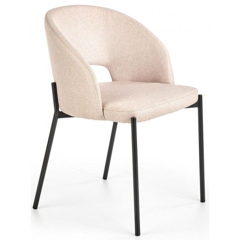 Zdjęcie produktu Tapicerowane krzesło Elba - beżowe.