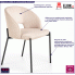 Fotografia Tapicerowane krzesło Elba - beżowe z kategorii Krzesła tapicerowane