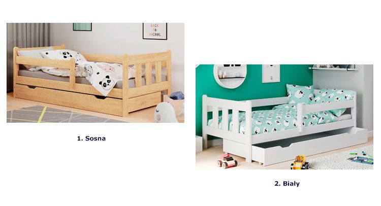 Produkt Dziecięce łóżko z szufladą Kacper - białe - zdjęcie numer 2