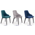 Szczegółowe zdjęcie nr 4 produktu Pikowane krzesło tapicerowane do salonu Altex 3X - granatowe