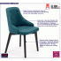 Fotografia Krzesło tapicerowane Altex 3X - zielone z kategorii Krzesła welurowe zielone