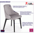 Fotografia Tapicerowane krzesło pikowane do jadalni Altex 3X - popiel z kategorii Krzesła