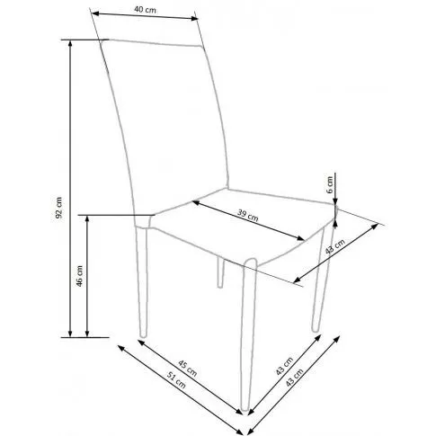 Szczegółowe zdjęcie nr 4 produktu Tapicerowane krzesło Desio - ciemny popiel