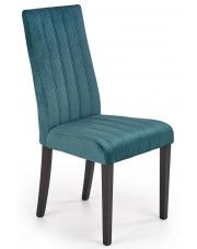 Tapicerowane krzesło do jadalni Iston 2X - zielone w sklepie Edinos.pl