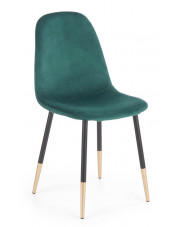 Tapicerowane krzesło Oslo - Zielone w sklepie Edinos.pl