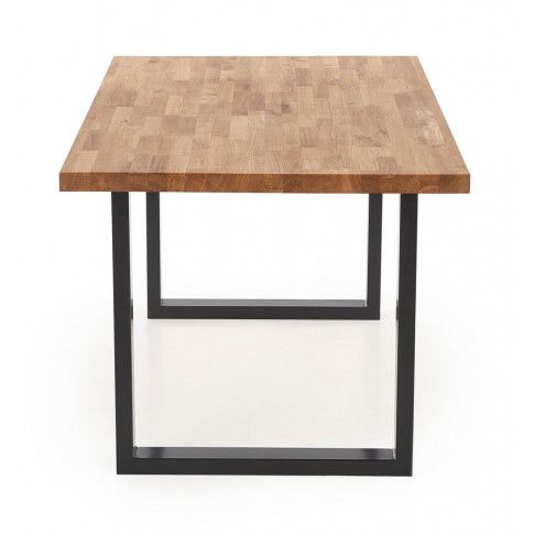Szczegółowe zdjęcie nr 6 produktu Drewniany stół w stylu loft do salonu Berkel 2X 120 XL - dąb