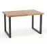 Zdjęcie produktu Drewniany stół w stylu loft do salonu dąb - Berkel 2X 120 XL .
