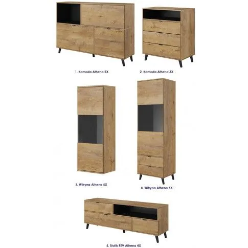 Zdjęcie wisząca witryna do salonu Zerlox 5X | Edinos.pl