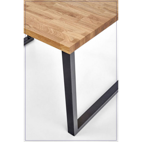 Zdjęcie drewniany stół do salonu Berkel 2X 140 XL dąb - sklep Edinos.pl.