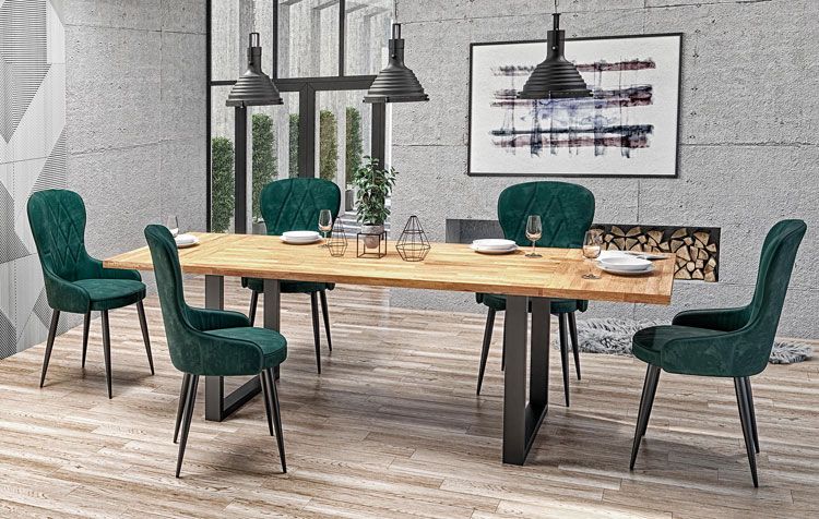 Produkt Rozkładany stół drewniany dąb - Simox 2X 140 XL - zdjęcie numer 2
