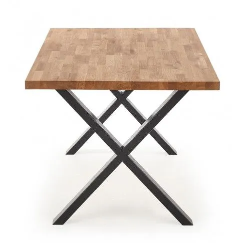 Szczegółowe zdjęcie nr 5 produktu Minimalistyczny stół do jadalni Simox 3X 160 XL - dąb
