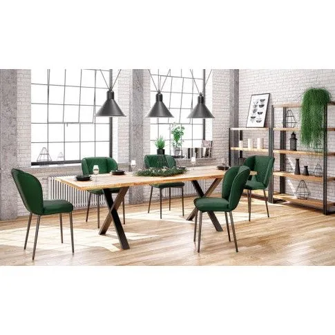 Szczegółowe zdjęcie nr 4 produktu Minimalistyczny stół do jadalni Simox 3X 160 XL - dąb