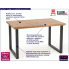 Fotografia Drewniany stół do salonu Berkel 2X 120 - dąb z kategorii Stoły