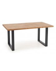 Nowoczesny stół z drewna dębowego Berkel 2X 160 - dąb w sklepie Edinos.pl