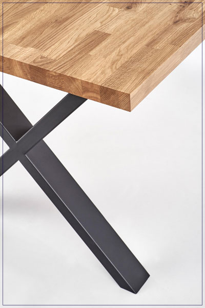 Produkt Loftowy stół do salonu Berkel 3X 120 - dąb - zdjęcie numer 2