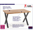 Fotografia Minimalistyczny stół do salonu Berkel 3X 140 - dąb  z kategorii Stoły