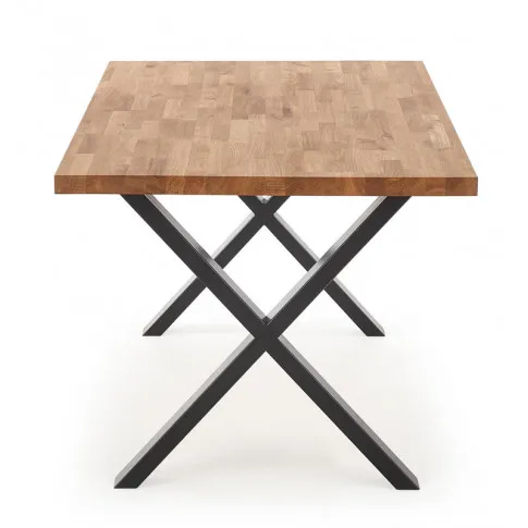 Szczegółowe zdjęcie nr 5 produktu Nowoczesny stół loftowy do jadalni Simox 3X 160 - dąb