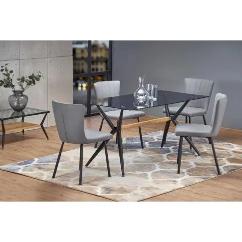 Szczegółowe zdjęcie nr 6 produktu Tapicerowane krzesło Darla - brązowe