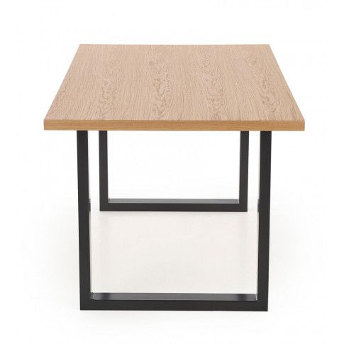 Szczegółowe zdjęcie nr 5 produktu Rozkładany stół w stylu loft do salonu Lopez 2X 120 XL - dąb
